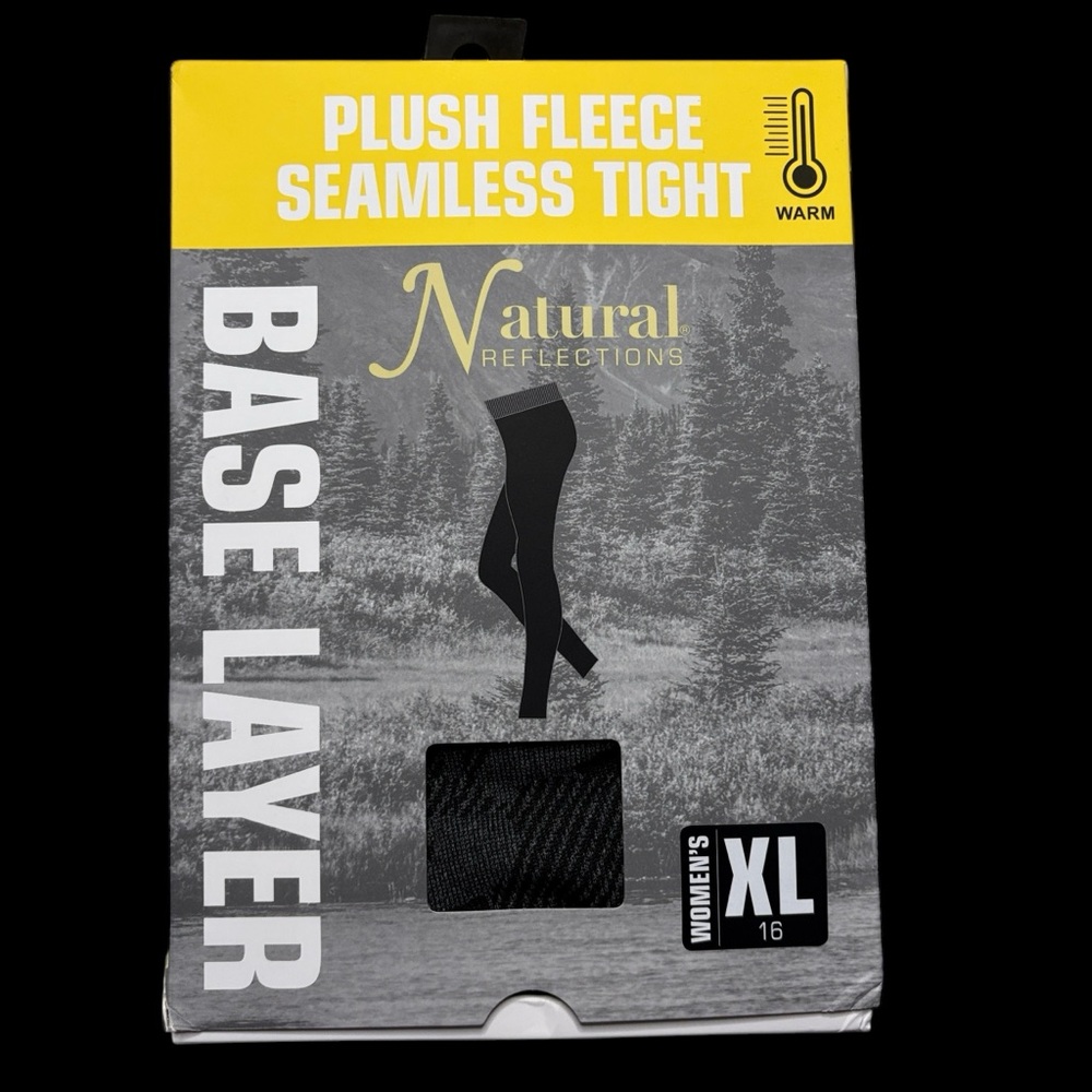 Natural Reflections PLUSH FLEECE SEAMLESS TIGHT | XL (16) | NIP | leggings
